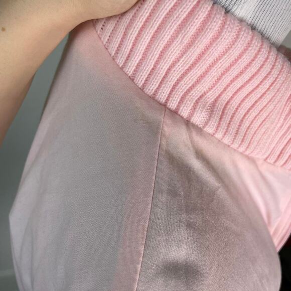 Deadstock Vintage Baby Pink and Grey Reversible Jacket and Vest - Picture 5 of 8